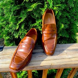 Mens Brown Loafers Shoes size 7